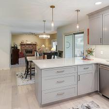 Kitchen Gets Stylish Update with Brushed Gold Accents