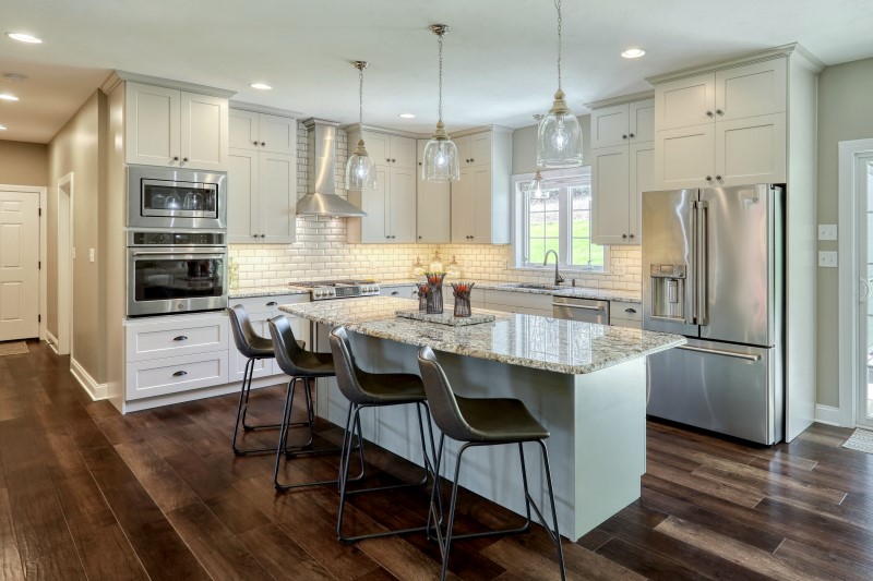 Modern farmhouse kitchen in red lion