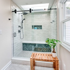 Serene and Tranquil Master Bathroom Update in South York 